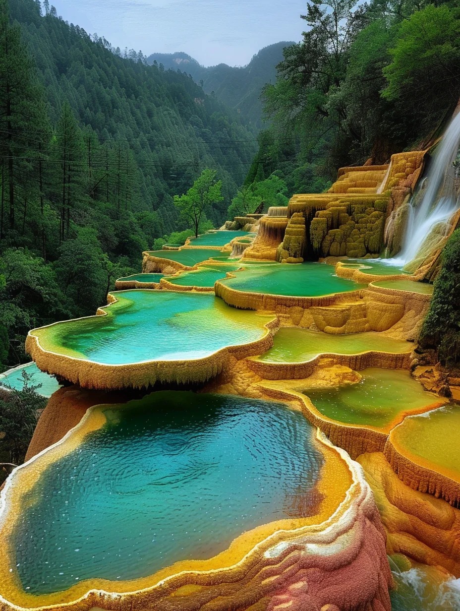 Huanglong Natural Scenic Area, Sichuan Province